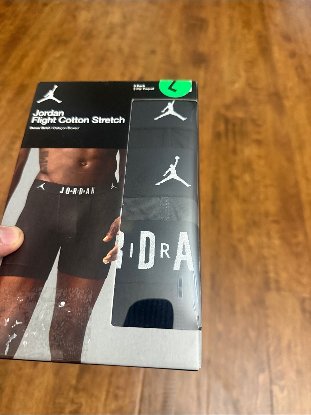 Jordan Black Flight Cotton Stretch Boxer Briefs - 3 Pack - Picture 3 of 12